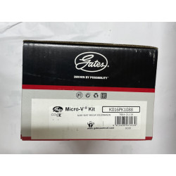 Jeu de courroies trapézoïdales à nervures K016PK1088 GATES pour AUDI VW SEAT