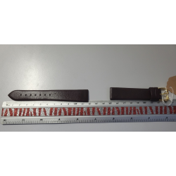 KAUFMANN Bracelet de montre bordeaux brun cuir fait main Kalbleder 18 mm (P016)