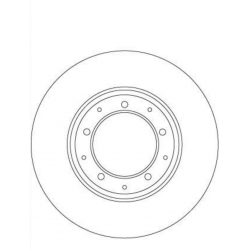 TRW DF6905 Disque de frein pour LAND ROVER DEFENDER 298x14mm, 5x136, plein