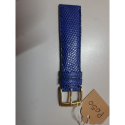 CORNELIUS KAUFMANN Bracelet de montre bleu cuir cousu main 19 mm (P050) — photo 2