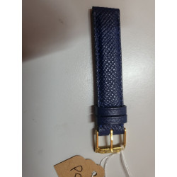 KAUFMANN Bracelet de montre bleu cuir fait main Sellier 15 mm (P031) — photo 2