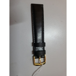 CORNELIUS KAUFMANN Bracelet de montre noir cuir cousu main 16 mm (P040) — photo 2