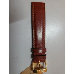 CORNELIUS KAUFMANN Bracelet de montre marron rouge cuir cousu main 16 mm (P047) — photo 2