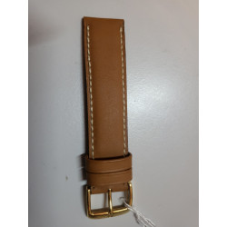 CORNELIUS KAUFMANN Bracelet de montre marron cuir cousu main 17 mm (P048) — photo 2