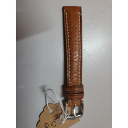 CORNELIUS KAUFMANN Bracelet de montre marron cuir cousu main 12 mm (P037) — photo 2