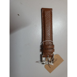 KAUFMANN Bracelet de montre marron cuir fait main Sellier 15 mm (P032) — photo 2