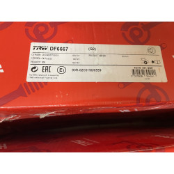 2 x TRW DF6667 Disque de frein pour CITROËN,DS,PEUGEOT — photo 2