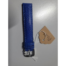 KAUFMANN Bracelet de montre bleu cuir fait main Eidechse 13 mm (P022) — photo 2