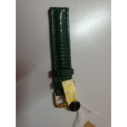 KAUFMANN Bracelet de montre vert brillant cuir fait main 14 mm (P025) — photo 2