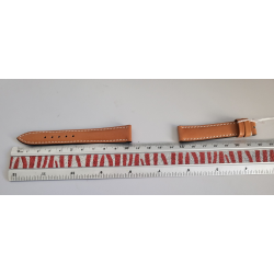 RAINER BRAND Bracelet de montre brun marron cuir 16 mm (P051)