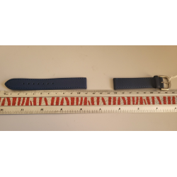 NIVREL Bracelet de montre cuir véritable waterproof bleu 16 mm (P064) — photo 2