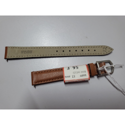 Bracelet de montre cuir veau marron 12 mm (P105)