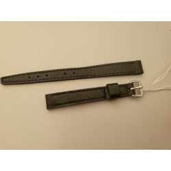 Bracelet de montre cuir noir 10 mm (P092)
