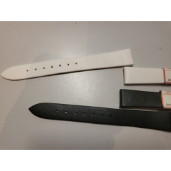 Lot de 2 Bracelets de montre silicone noir et blanc 14 mm (P124) — photo 2