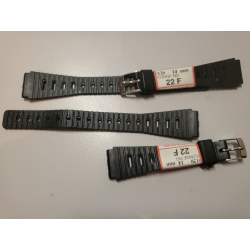 Lot de 2 Bracelets de montre silicone noir 14 mm (P123) — photo 2