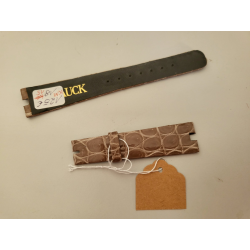 KAUFMANN MAUCK Bracelet de montre cuir fait main marron Krododil 18 mm (P081) — photo 2