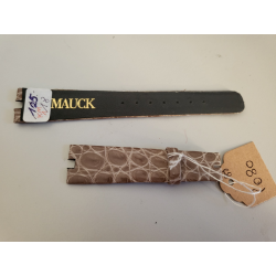 KAUFMANN MAUCK Bracelet de montre cuir fait main marron Krododil 18 mm (P080) — photo 2