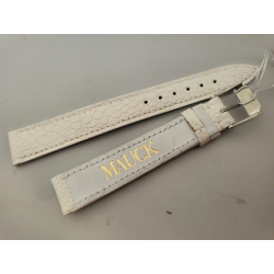 MAUCK Bracelet de montre cuir blanc 14 mm (P075) — photo 2