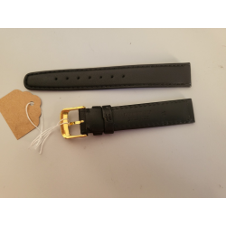 KAUFMANN Bracelet de montre noir cuir fait main Calf 15 mm (P086) — photo 2