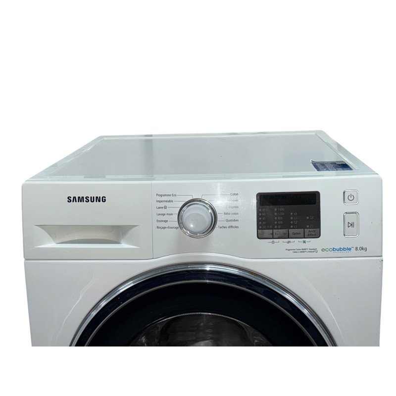 Lave linge hublot SAMSUNG WW80J5555FW 8 kg BLANC - Image 3