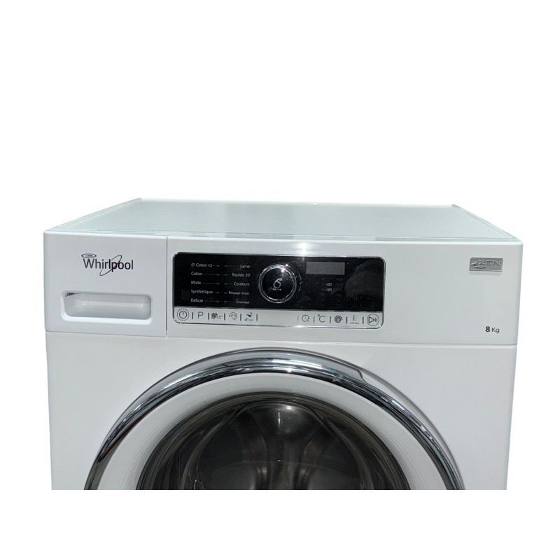 Lave linge hublot WHIRLPOOL FSCR80421 8 kh BLANC - Image 2
