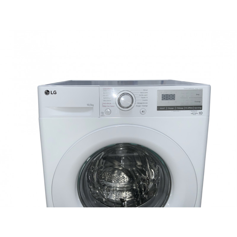 Lave linge hublot LG F14V13WHS 10,5 KG BLANC
