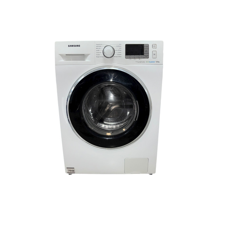 Lave linge hublot SAMSUNG WF80F5EBW4W 8 KG BLANC - Image 3