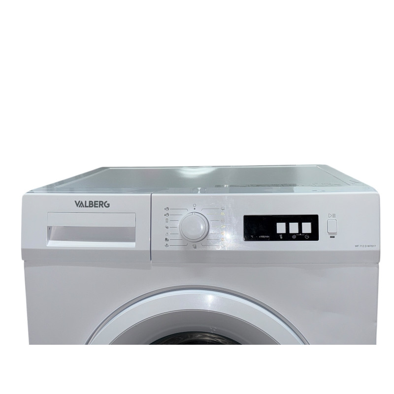 Lave linge hublot VALBERG WF 812 B W701T 8 KG BLANC - Image 2