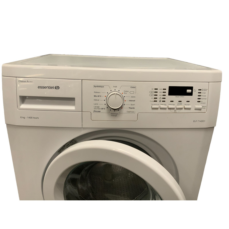 Lave linge hublot ESSENTIEL B ELF614DD2 6 Kg BLANC - Image 4