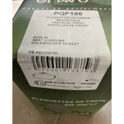 Plaquettes de frein PQF186 8E0698151 — photo 2