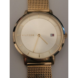 TOMMY HILFIGER Montre acier doré clip cadran doré water resistant 3 ATM (9)