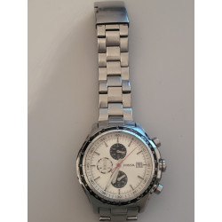 FOSSIL Montre bracelet acier clip cadran blanc water resistant 10 ATM (17)