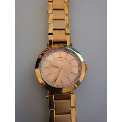 DKNY Montre NY2287 acier doré strass clip water resistant 5 ATM (4)