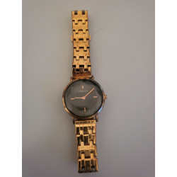COD HOR Montre P10088 bracelet acier doré clip fond noir (5) — photo 2