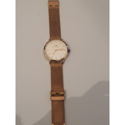 DANIEL WELLINGTON Montre acier doré clip cadran blanc water resistant 3 ATM (8) — photo 2