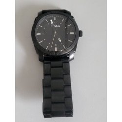 FOSSIL Montre acier noir clip cadran noir water resistant 5 ATM (42)