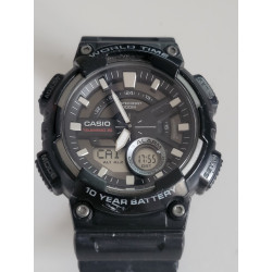 CASIO Montre 5479 bracelet noir cadran noir water resistant 10 ATM (44)