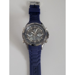 MARTYN LINE Montre Edition spéciale bracelet silicone bleu cadran gris (37)
