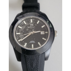 MATHYDY Montre GAINDE Edition limitée bracelet noir cadran noir (43) — photo 2