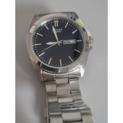 CITIZEN Montre quartz bracelet acier clip cadran bleu water resistant 5 ATM (18) — photo 2