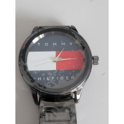 TOMMY HILFIGER Montre acier noir clip cadran 3 coul water resistant 1 ATM (40) — photo 2