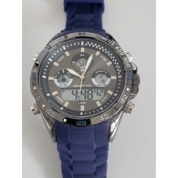MARTYN LINE Montre Edition spéciale bracelet silicone bleu cadran gris (37) — photo 2
