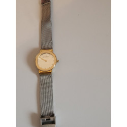 SKAGEN Montre femme bracelet acier clip cadran doré avec cristaux (25) — photo 2