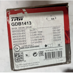 Plaquettes de frein GDB1413 TRW pour MERCEDES-BENZ CLASSE C CLASSE C Coupé SLK — photo 2