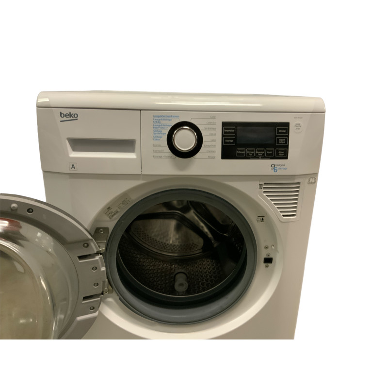 Lave linge hublot BEKO WDA96160 9 KG / 6 KG BLANC - Image 4