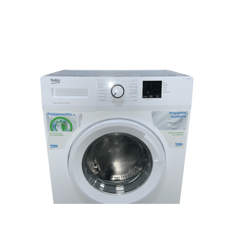 Lave linge hublot BEKO WM61001 6 KG BLANC - Image 2