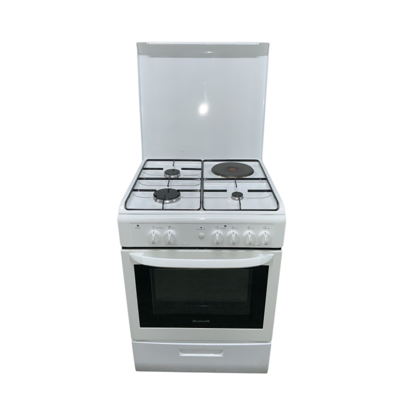 Cuisinière à gaz  BRANDT KMPM1001W BLANC - Image 2