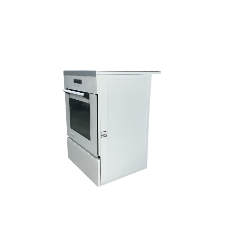 Cuisinière induction DE DIETRICH DCI1280W 3 FEU BLANC - Image 3