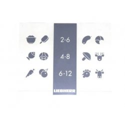 LIEBHERR Plaque sérigraphiée LH 7432400 pour réfrigérateur congélateur