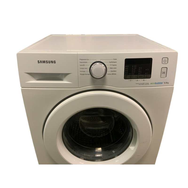 Lave linge hublot SAMSUNG WF80F5E0W4W 8 KG BLANC - Image 2